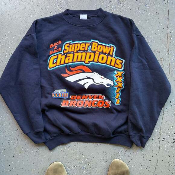 Logo 7 Other - Vintage 90s Logo 7 Denver Broncos Back to Back Super Bowl XXXIII Champions Sweat